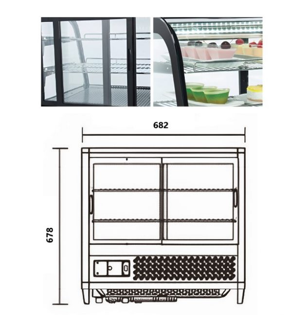 Cold Curved Glass Display - Image 2